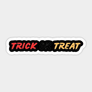 Trick or Treat Design | Halloween Shirt Sticker